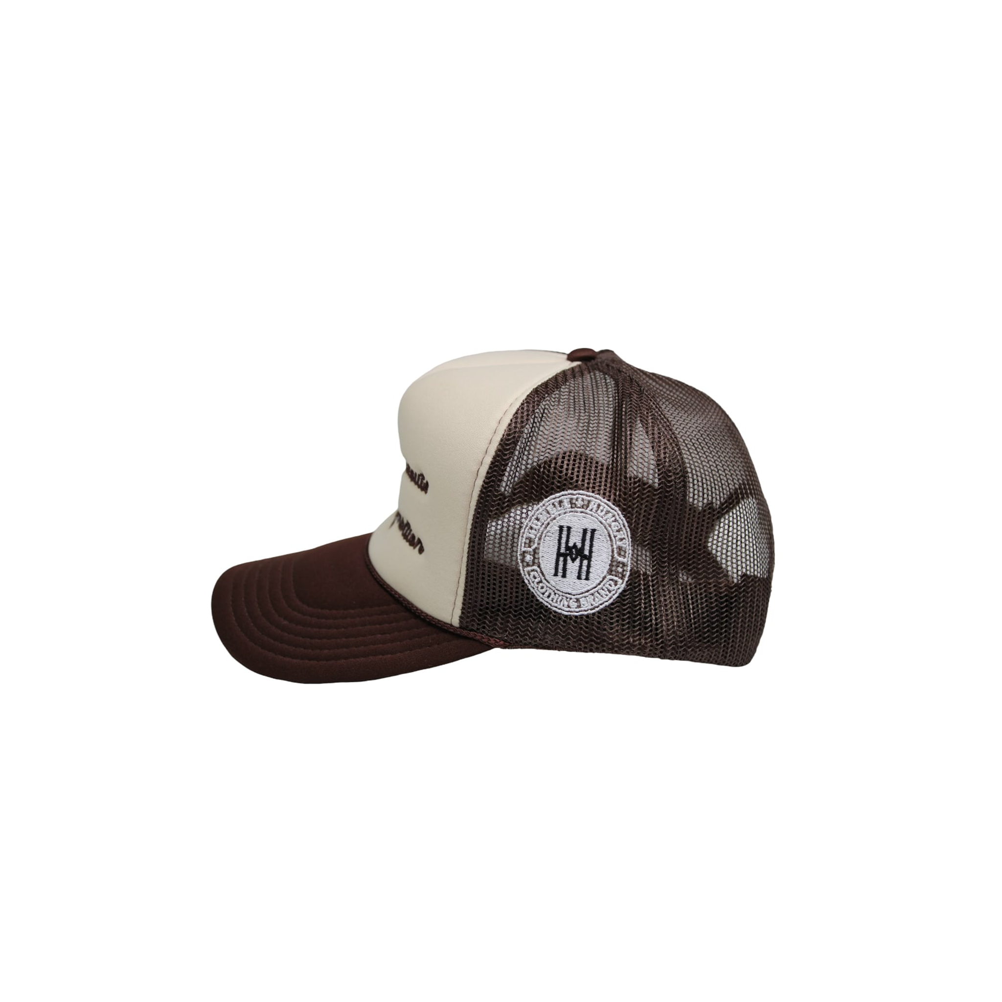 'All Ambition' Trucker Hat in Brown
