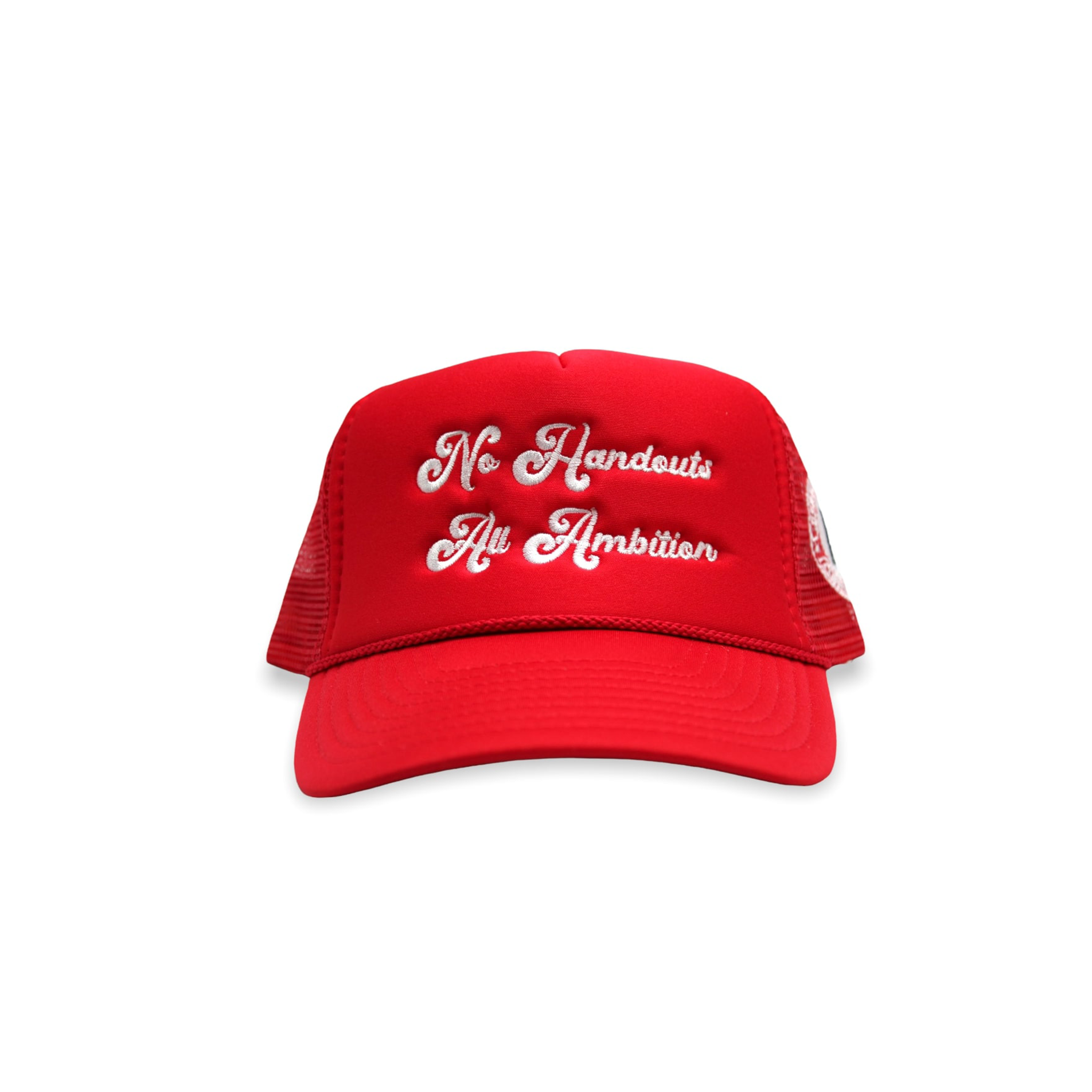 'All Ambition' Trucker Hat in Red