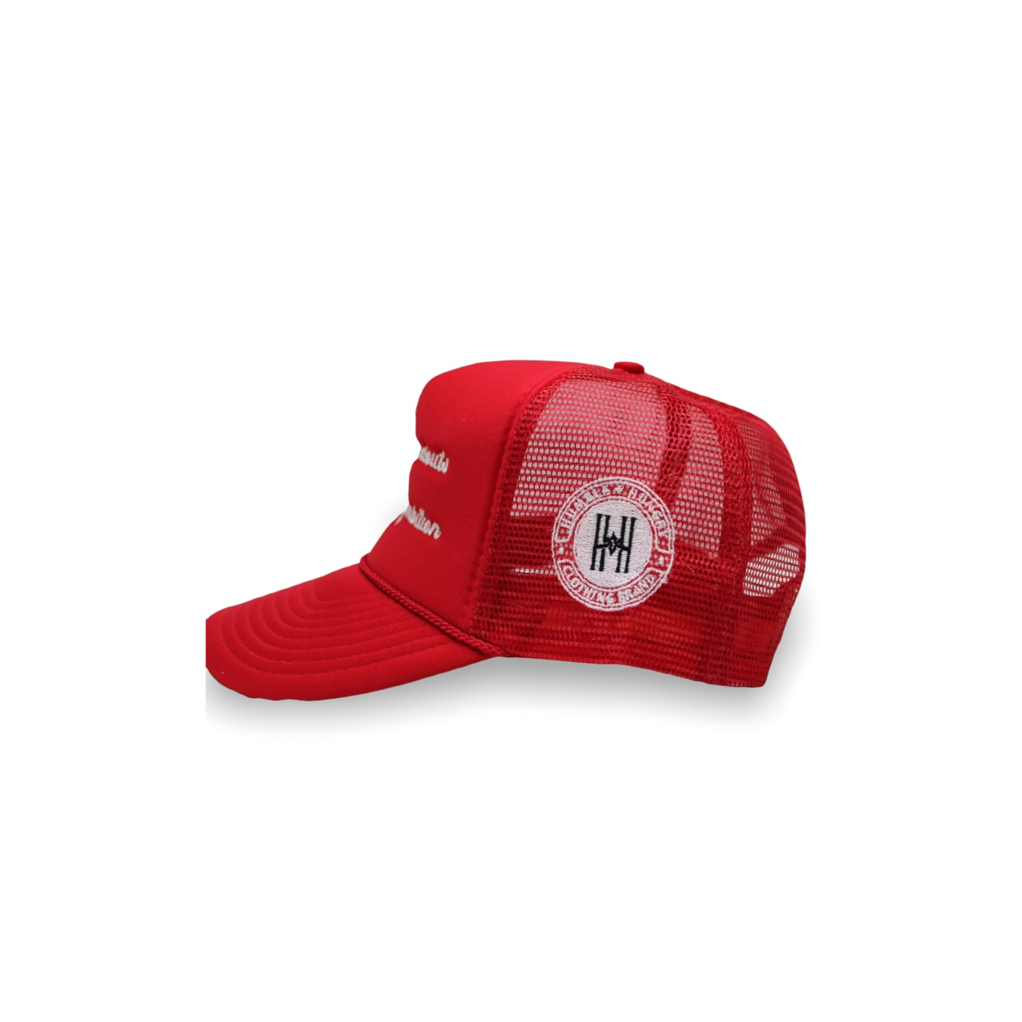 'All Ambition' Trucker Hat in Red